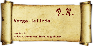 Varga Melinda névjegykártya